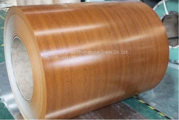 Pattern Designed PPGI With Wood Grain and Brick photo-2