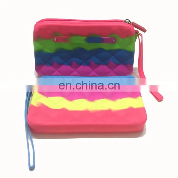 US Hot Women Clutch Purse Bags Custom OEM 3 Color Straps Mixtur Silicone Fashion Cheap Wallets photo-5