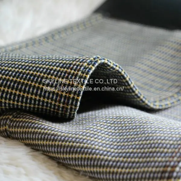 Colored Twill Fabric Woven Twill Company Skyline Textile Plaid Twill Fabric Light Weight Stripe Twill Supplier