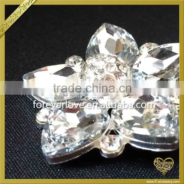 2016 Fantastic Alloy Wedding Bouquet Flower Rhinestone Brooch FB-032 photo-2