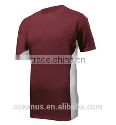 100% Poly Knit Mens S/S Color Block T Shirts photo-6