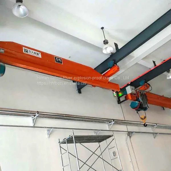 2T Span 12m Suspended Single Girder Eot Crane Remote Control Single Speed,Electric Hoist Suspension Crane photo-3