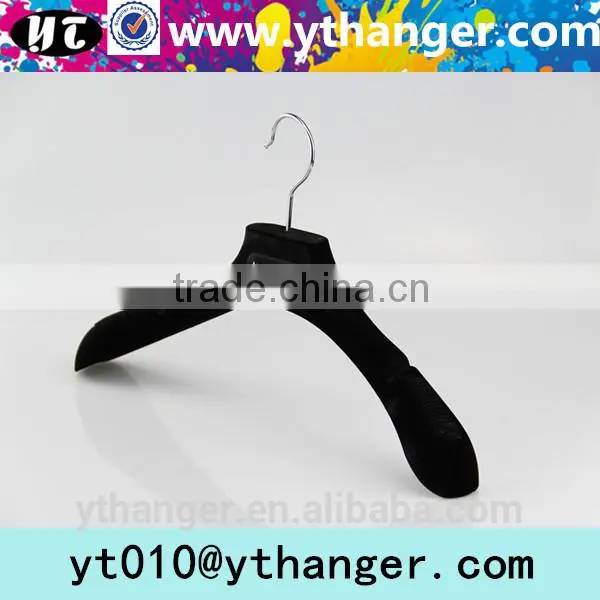 YY0545 Purple Velvet Wedding Dress Shop Plastic Hanger With Antislip Notches photo-6