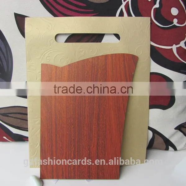 2016 Luxury Laser Cut Greeting Bowknot Handbag Wooden Wedding Invitation Card photo-6