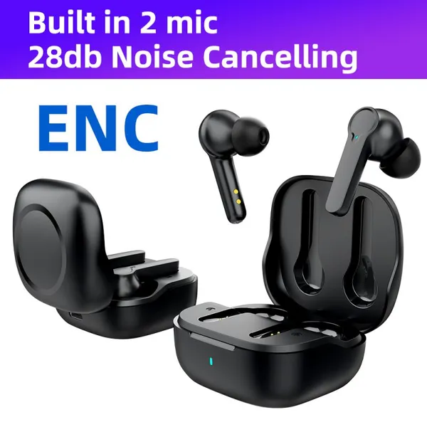 ENC Earbuds Hot Sale Dual Microphone Earphone New Wireless Earbuds RPO Touch Operation Audifonos Bt photo-2