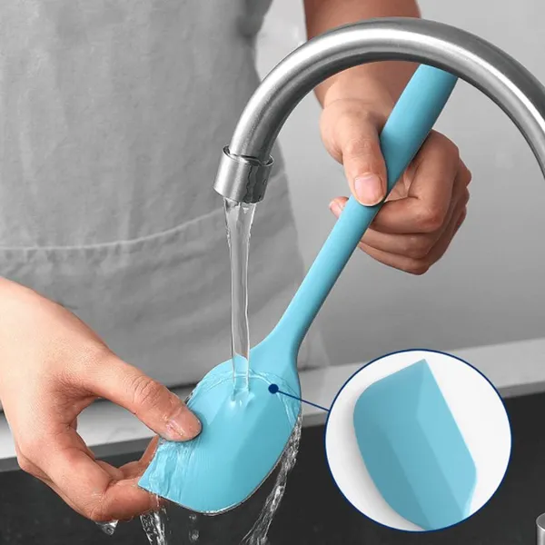Kitchen Accessories Home and Kitchen Cookware Sets Cake Cream Cake Tools Non Stick Butter Silicone Spatula photo-5