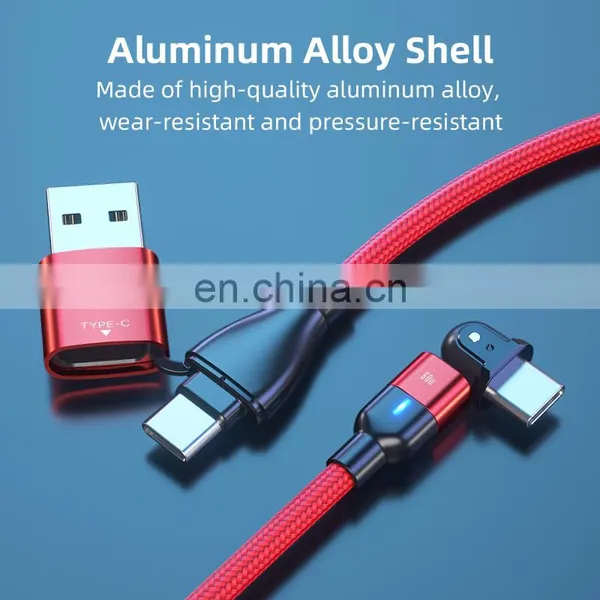 Wholesale PD60W 180 Degree Charging Cable 3A Fast Charging Laptop Data Cable USB C Charging Cable photo-3