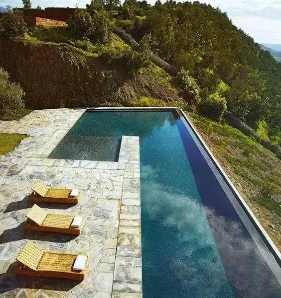 Transparent Borderless Swimming Pool, Large Outdoor Swimming Pool, Constant Temperature Borderless Swimming Pool Planning, Design, and Construction, photo-2