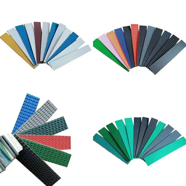 Flat Green PVC Conveyor Belt Used for Agricultural Feed Process Conveyor