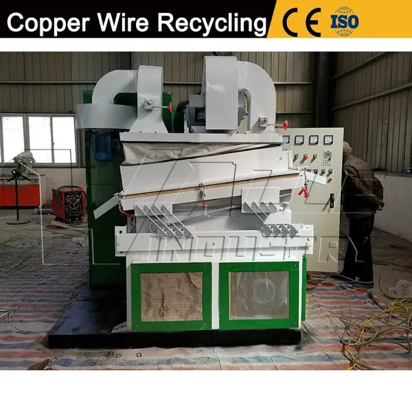 PLC Controlled Cable Recycling Machine with Air Separator
