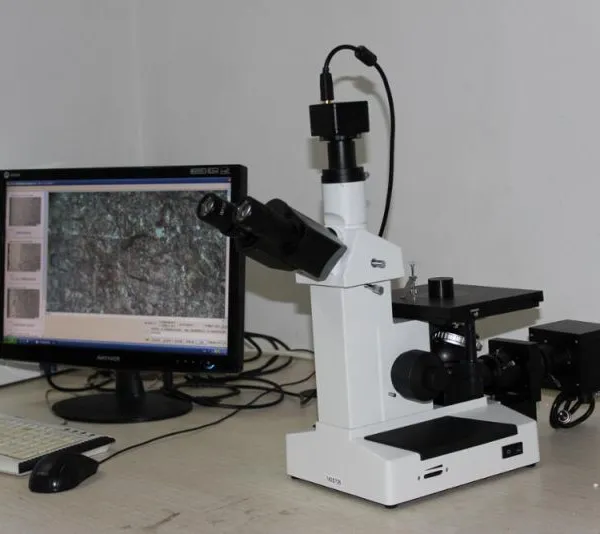 4XC Trinocular Inverted Metallurgical Microscope Camera photo-2