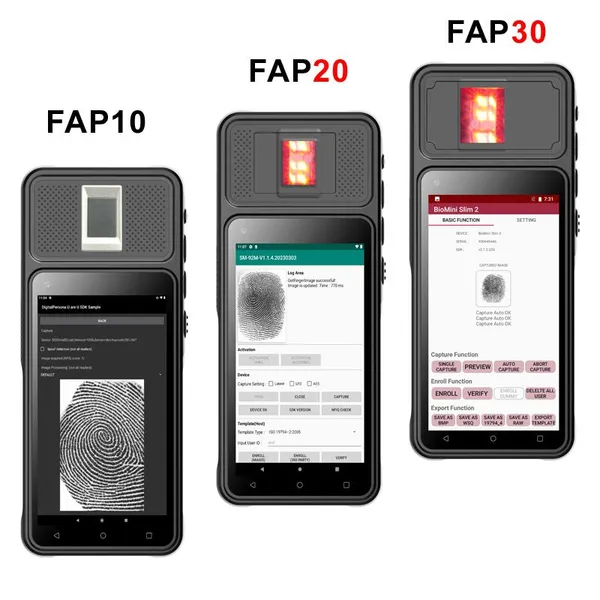 HF501 Hidon Factory 5.0 Inch Android 12 4GB+64GB IPS HD Screen 4G Handheld Terminal PDAs With NFC Fingerprint and 2D Barcoder Scanner photo-5