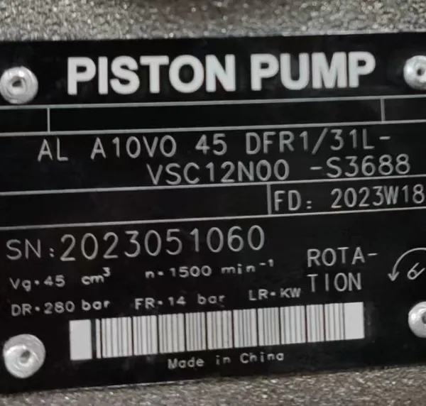 A10VO60 A10VO63 A10VO72 A10VO85 Hydraulic Piston Pump A10VSO18ED/31R-PPA12N00 A10VSO18FHD/31R-PPA12N00 A10VO A10VSO Series Hydraulic Pump photo-3