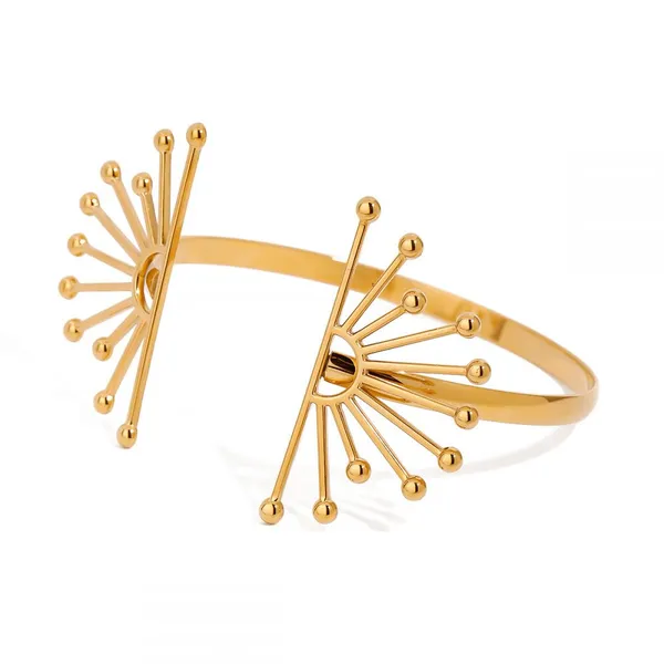 Stainless Steel Bangle With 0.5 Micron TiN Layer & Hypoallergenic Properties photo-3