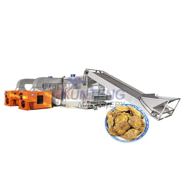 Large Scale Chrysanthemum Bamboo Skewer Codonopsis Pilosula Lotus Seed Mesh Belt Dryer