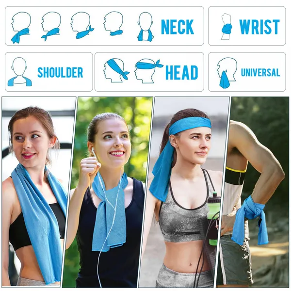 Customized LogoCooling Towel Ice Towel Soft Breathable Chilly Towel Stay Cool for Yoga Sport Gym Workout Camping photo-4