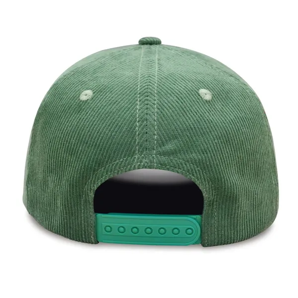 Corduroy 5 Panel Flat Brim Snapback Cap Unisex Streetwear Hat With Rope Decor Custom Embroidery Adjustable photo-2