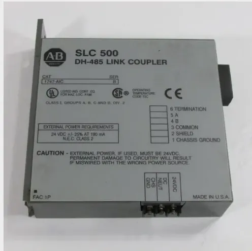 1747-AIC Allen Bradley SLC500 System ISOLATED LINK COUPLER 1747AIC
