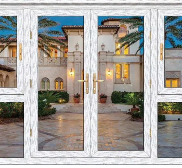 SUNFREE 50 Series Aluminum Thermal Break Casement Door, Custom Residential Swing Entry Door