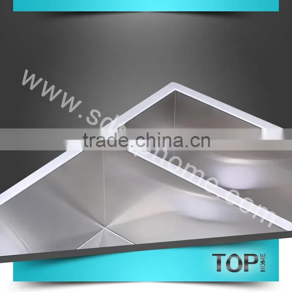 TH-RA2920BL Stainless Steel Handmade Sink With CUPC Square Corner Double Bowls Undermount Sink Kitchen Sink photo-5