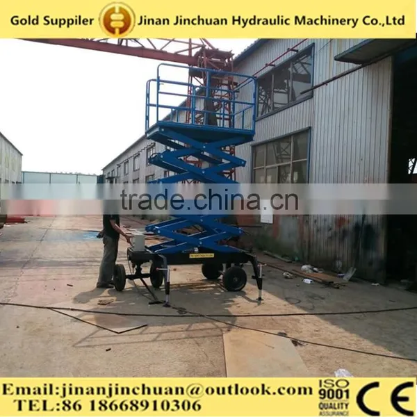 12m Vertical Hydraulic Mini Scissor Aerial Lifter/tower Scissor Lift photo-3