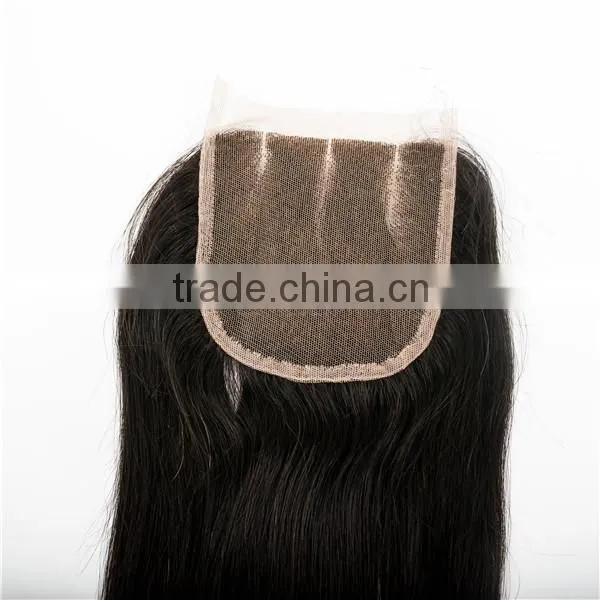 16years Professional Hair Factory Wholesale Price Virgin Indian Temple Hair Top Closure Silk Base Closure photo-5