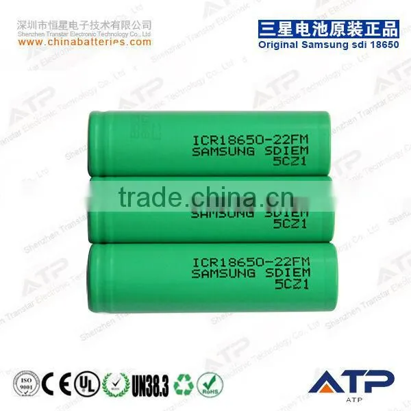 Original Samsung ICR18650-22F M Battery Cell / 22FM 3.6V 2200mah 18650 Samsung Battery / Samsung Icr18650-22f 2200mah