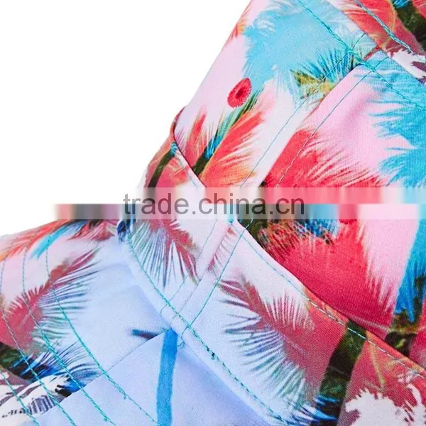 Colorful Funny Flat Top Custom Printed Bucket Hat photo-5
