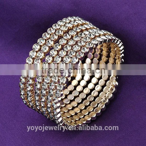 Equisite Crystal Bangle 14g Gold Mood Bracelet photo-4