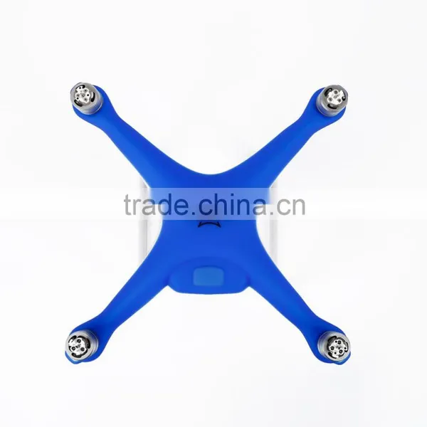 Blue Dust-proof Silicone Fuselage Protective Cover Case FOR DJI Phantom 4 photo-3