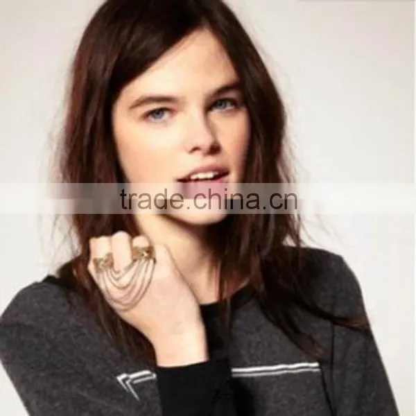 Punk Style Bronze Star Rock Tassel Ring photo-2
