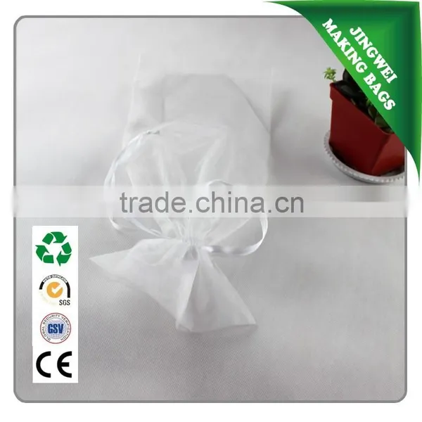 Wholesale Eco-friendly Fine Organza Drawstring Gift Bags