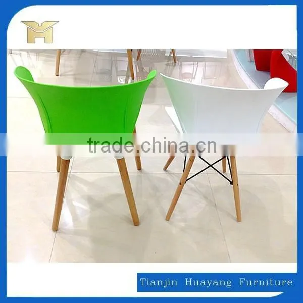 Outdoor Plastic Chairs With Wooden Legs HYH-A305B photo-4