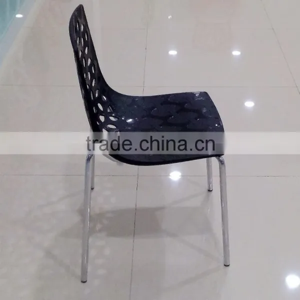 High Quality Wholesale Modern Popular Design PP Plastic BUBBLE CHAIR With Chromed Metal Base photo-5