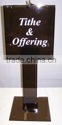 High-end Acrylic Donation Boxes, Magnetic Acrylic Donation Box With Lock photo-3