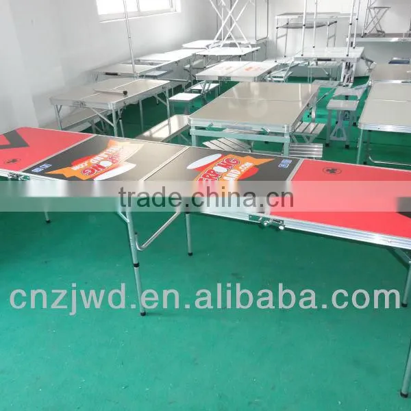 8ft Folding Aluminum Beer Pong Game Table/ Portable Picnic/Camping BBQ Table photo-6
