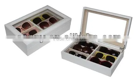 Leather Sunglasses Case Box for 6 Sunglasses