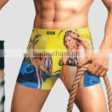 100% Nature Silk Men's Underwear Sexy Men's Panty Briefs, European Size