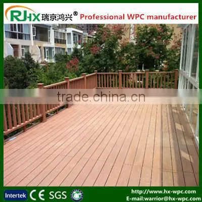 Outdoor Plastic Composite Deck Floor Covering With Waterproof and Mositure-proof Feature
