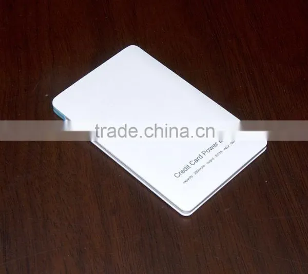 Built in Cable Credit Card 2000mAh Power Bank photo-5