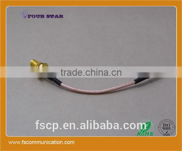 RG316 Cable Assembly With SMA RP-Female Bulkhead to MCX Male Right Angle Connector photo-3