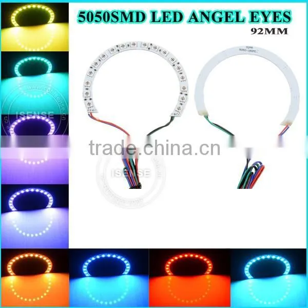 DC12v Epistar Chips 5050 Smd White PCB Semi Circle 104mm Angel Eyes LED Auto Parts Accessories for vw photo-5