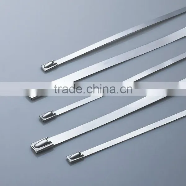 on Sales Lock Ball Type Stainless Steel Ties (material:304-201-316 ) 7.6*950 photo-3