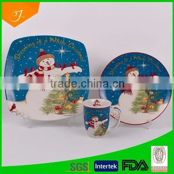 Snowman Dinner Sets Ceramic photo-2