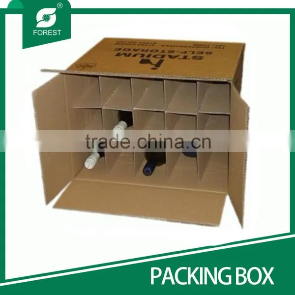 GLASS BOTTLE CARRIER BOX WITH SEPARATIONS Quality Choice photo-3