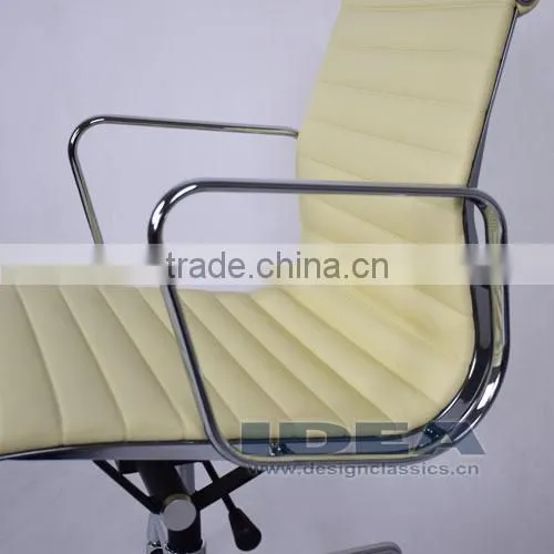 Replica EA117 Charles Office Chair - Cream White Color Genuine Leather photo-6