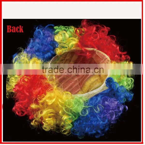 Directly Supplier Fans Crazy Wig,color Wigs,promotional Rainbow Wig photo-2