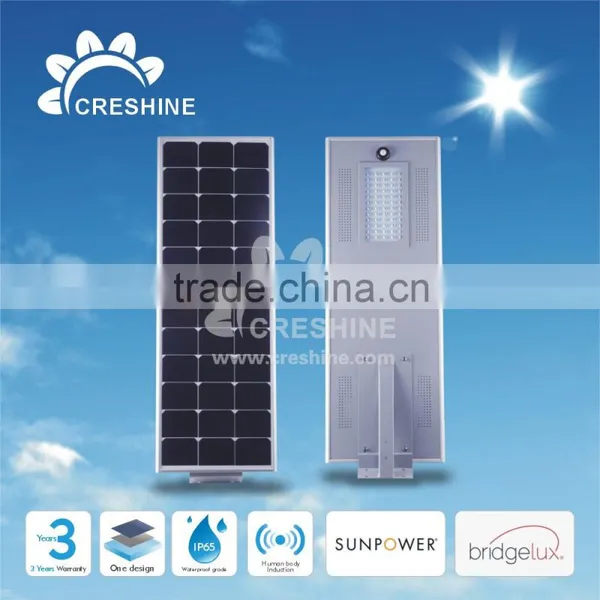 Development Trend Photocell Energy Saving 60W Smart LED Solar Street Lamp All in One With Battery and Controller for 2 Years photo-2