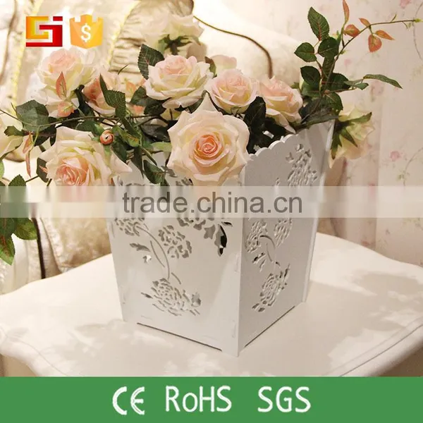 Artificial New Designed Morden Indoor Wood Flower Pot From China Direct Manufacturer Wholesale Price Quality Choice photo-4