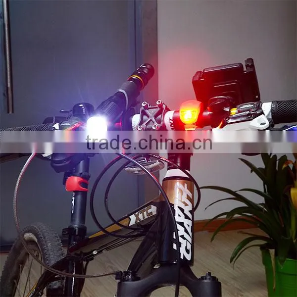 2 LED Colorful Bike Lights LED Silicone Front & Rear Warning Light photo-4